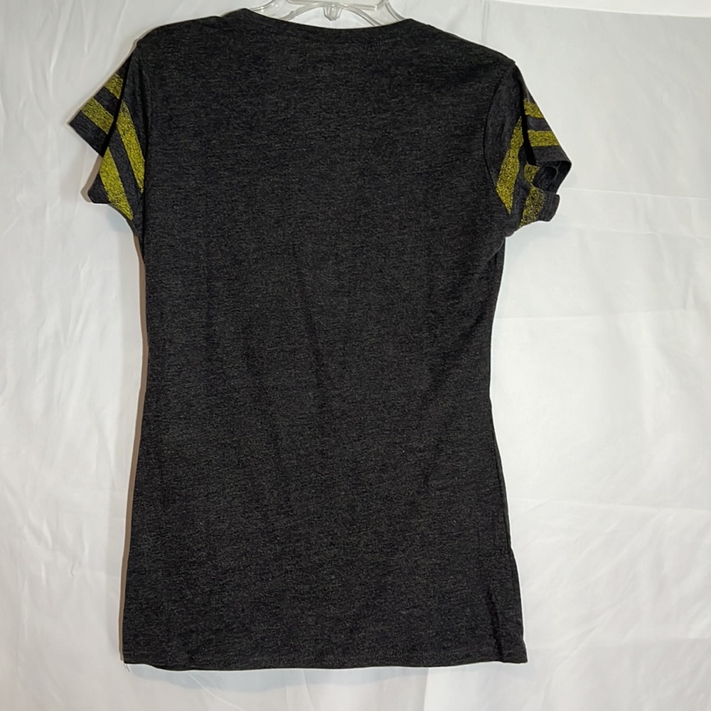 NHL Boston Bruins juniors short sleeve screen printed tee shirt v neck - Picture 2 of 7